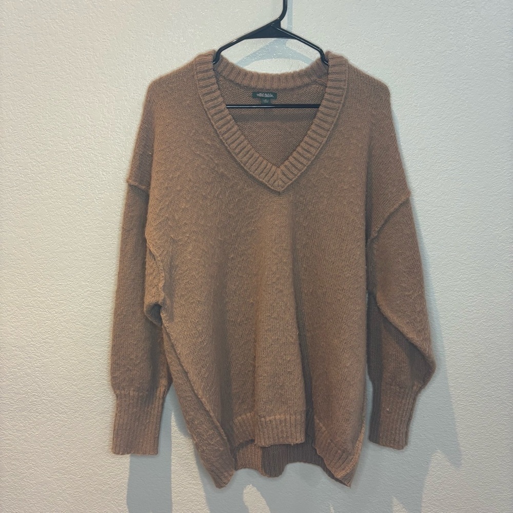 Cozy Brown V-Neck Sweater